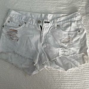 Rag & Bone Shorts | Rag & Bone Cut Off Shorts White Marin